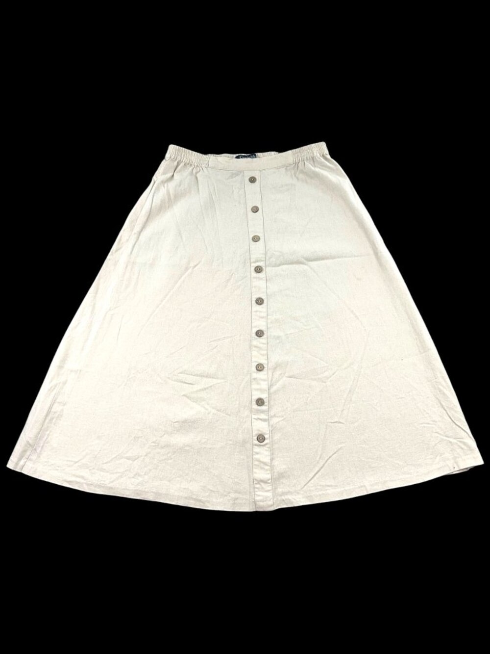 Vintage Chadwick’s‎ Beige Button Front Midi Skirt